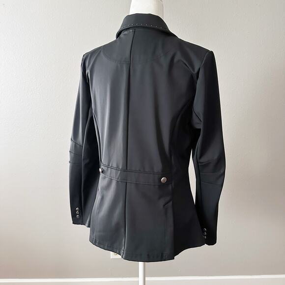 Romfh Bling Equestrian Show Coat Black w Swarovski Crystals Women's Size 10 - Picture 7 of 16